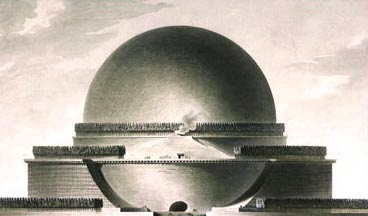 Булле. Проект кенотафа Исака Ньютона, ок. 1785 г. - www.Arhitekto.ru